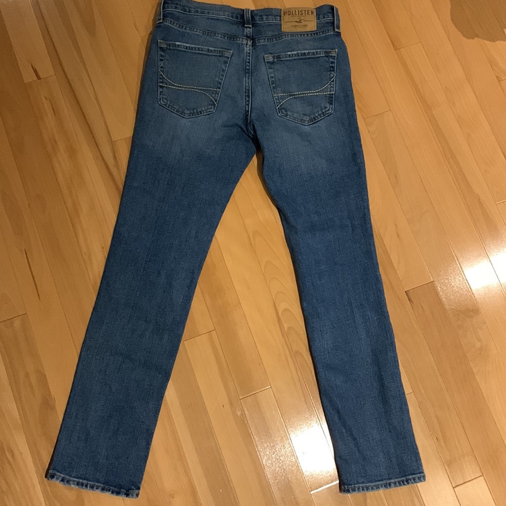 EUC Hollister Button Fly Skinny Blue Jeans 30x30 - Picture 9 of 16